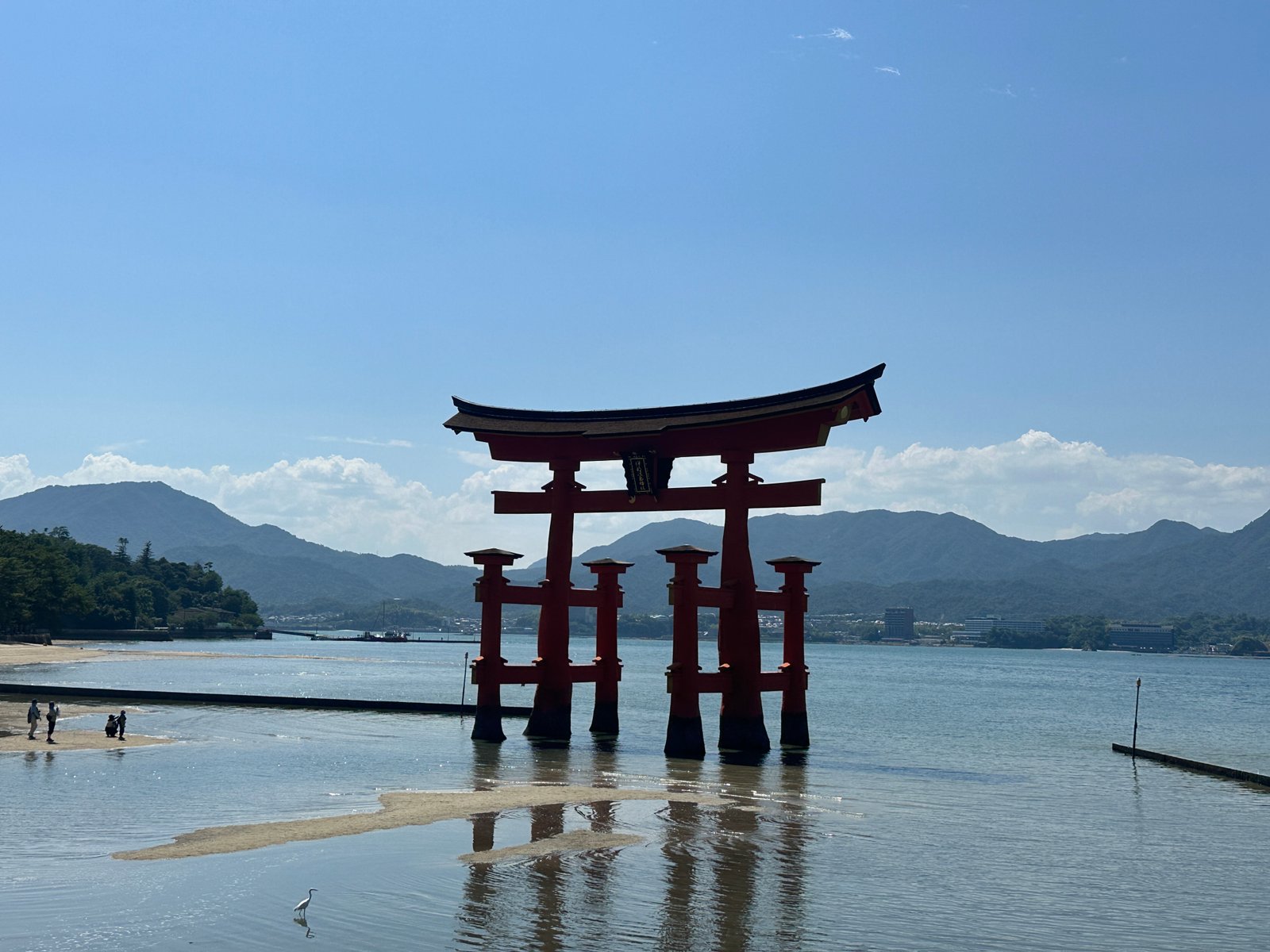 The floating torii gate of Itsukushima Shrine on Miyajima