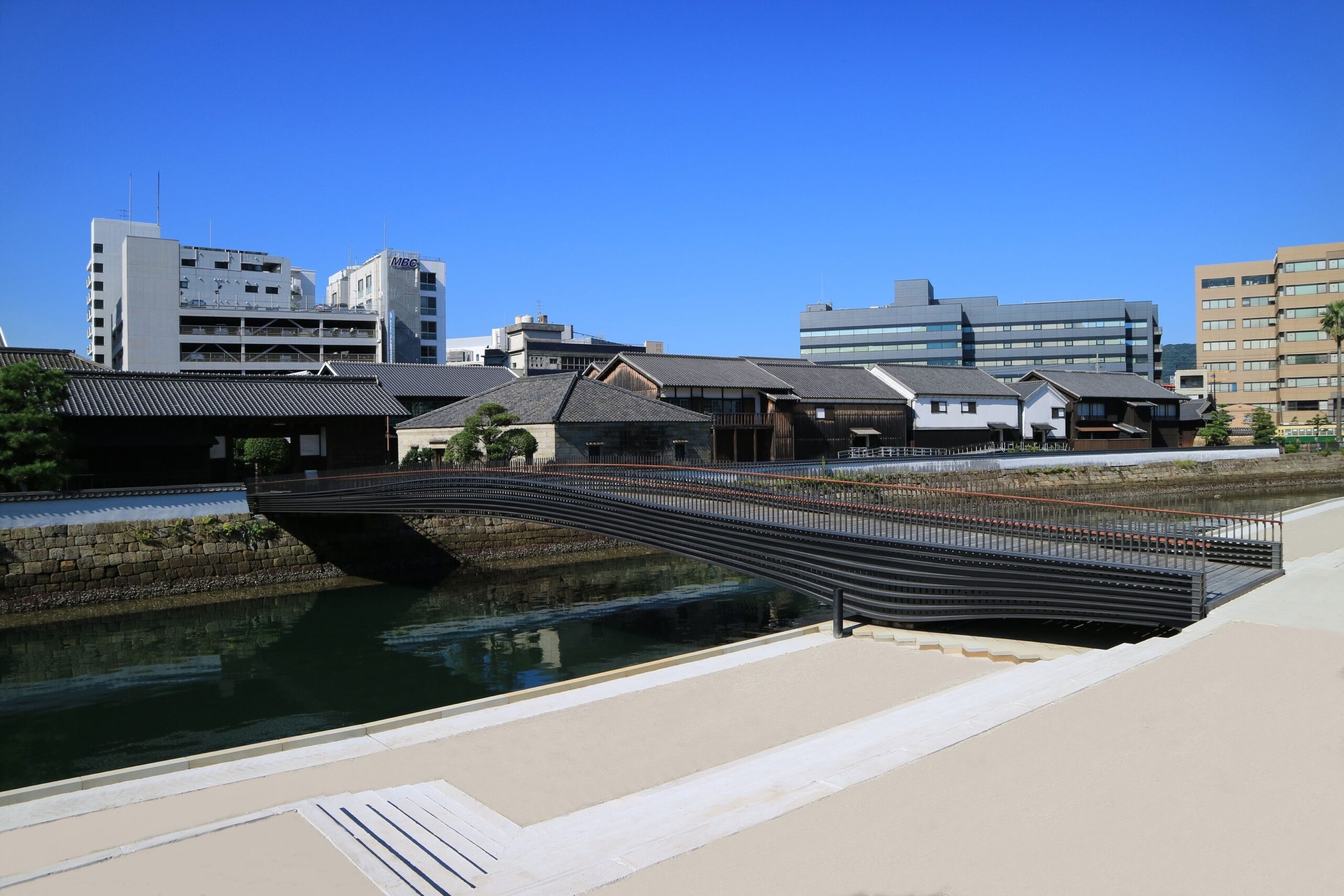 Dejima in Nagasaki, a reconstructed artificial island that served as Japan’s only official gateway t