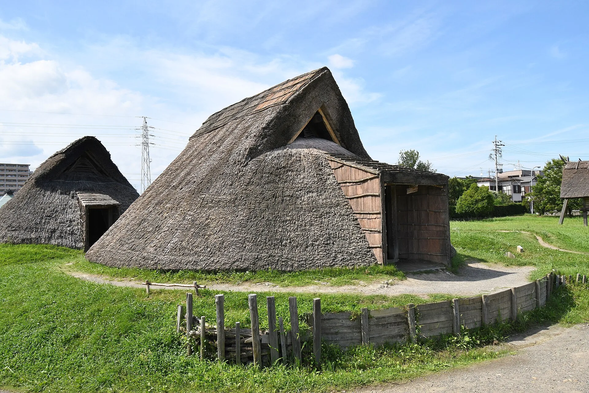 Traditional reconstructed pit dwelling at Toro Site, a Yayoi-period archaeological site in Shizuoka
